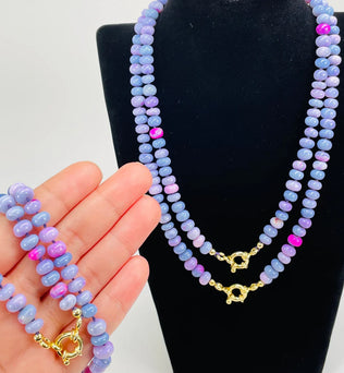 Lavender Opal Candy Necklace