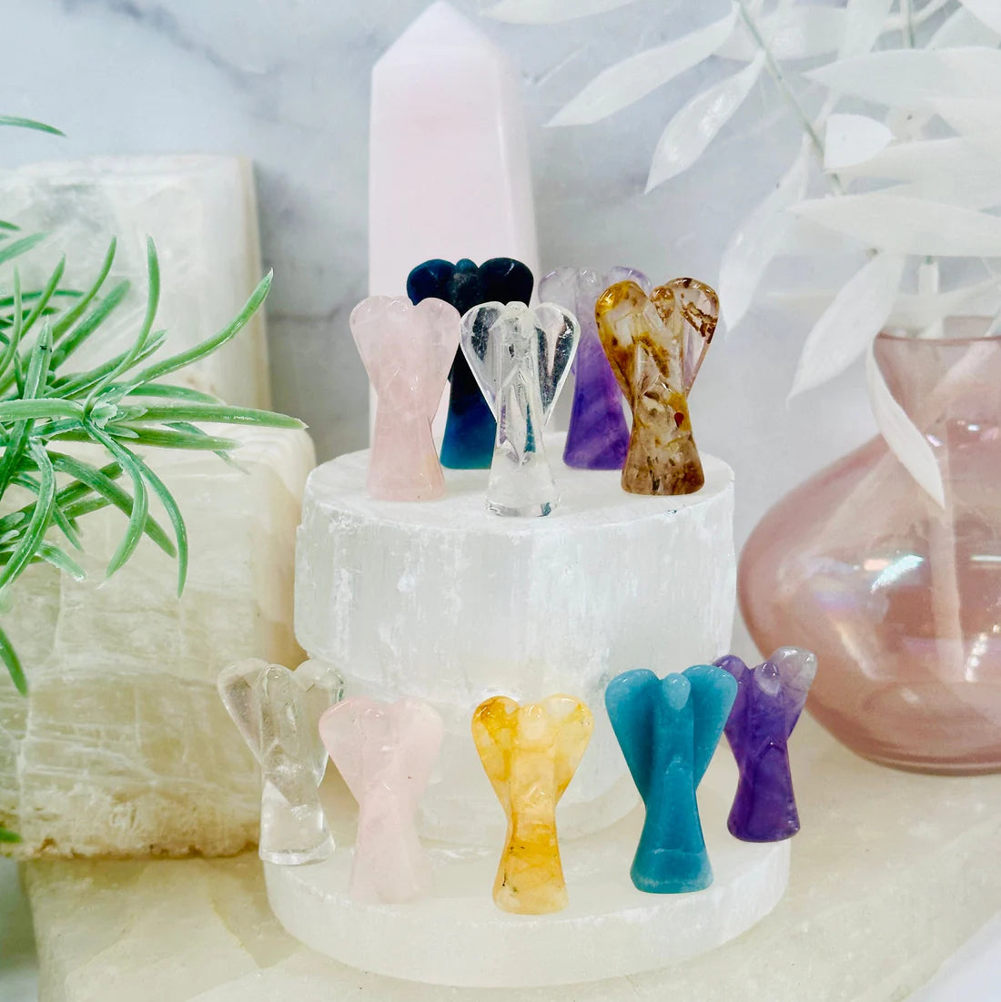 Crystal Gemstone Angels - Medium