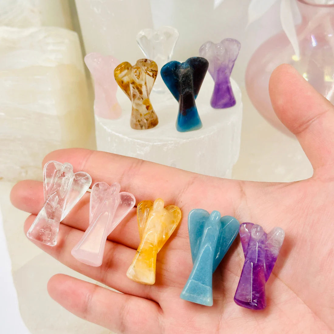 Crystal Gemstone Angels - Medium