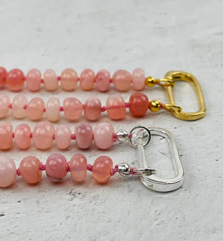 Smooth Pink Opal Candy Necklace